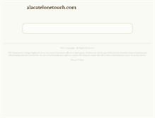 Tablet Screenshot of alacatelonetouch.com